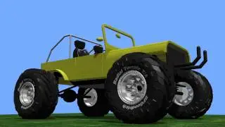 3ds Max Buggy model WIP