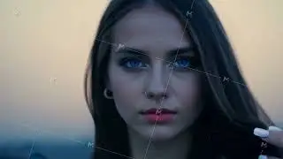 Young woman posing with changing expressions