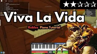 Coldplay - Viva La Vida  (EASY Roblox/Virtual Piano Tutorial)