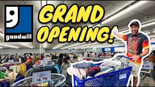 INSANE GOODWILL GRAND OPENING w/ TONS OF STUFF TO FLIP FOR PROFIT ON EBAY! BEST THRIFT TRIP SO FAR
