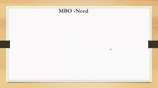 Management By Objectives -Meaning, Definition, Need
