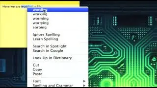 MAC OS X -- Spell Checking