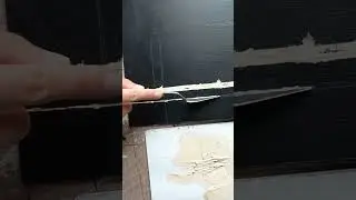 How to make lines with a palette knife?