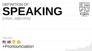 SPEAKING meaning, definition & pronunciation | What is SPEAKING? | How to say SPEAKING