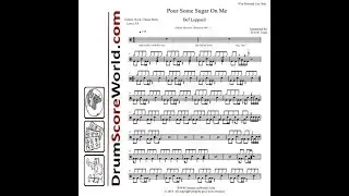 Drum Score - Def Leppard - Pour Some Sugar On Me (Preview)