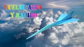 Cómo hacer un avión concorde de papel que vuele alto y lejos | Aviones de #origami