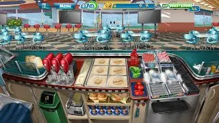 Cooking fever fast food court level 40 3 stars| All kitchen & interior upgrades| Cooking fever game.