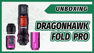 Dragonhawk Fold Pro Unboxing! Stroke Regulation! Wireless Tattoo Pen Machine