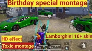 Lamborghini with full pro squad || montage|| True song || Birthday special ||