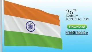 How Create 3D Indian Flag with Mesh Fill Tool in CorelDraw | Free cdr freegraphic.in