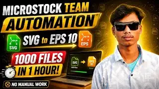 SVG to EPS 10 Automation in Adobe Illustrator | Convert 1000 Files in 1 Hour | No Manual Work 