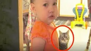 Mom secretly films what her daughter and the cat are doing and can't believe what she sees