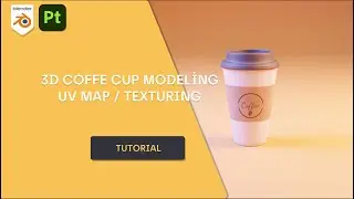 Coffee Cup - Blender Modeling l Substance painter Texture Tutorial
