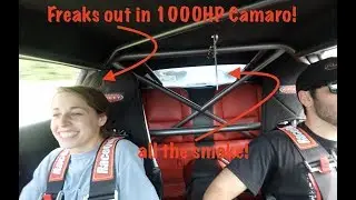 Girls Freak out in 1000hp Turbo Camaro and Buick!