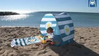 Tienda pop up anti UV Sea World Colors para playa en Eurekakids