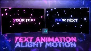 AE INSPIRED TEXT ANIMATION \ - Tutorial | alight motion | glow text effect