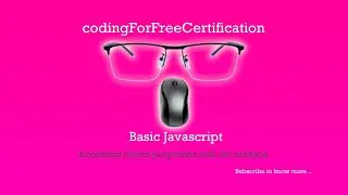 Basic Javascript | Accessing Object Properties with Dot Notation | freeCodeCamp | 84 of 113