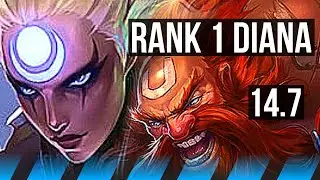 DIANA vs GRAGAS (MID) | Rank 1 Diana, 1400+ games, Rank 9, 7/3/13 | KR Challenger | 14.7