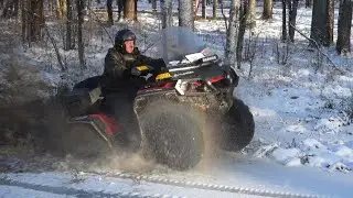 Лёд не удержал, супер покатушка / BRP1000, 850, Guepard 650, X8 / рядом живая природа /