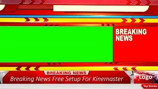Breaking News Green Screen Sliding Bumper Transition For Kinemster | 3D Graphics