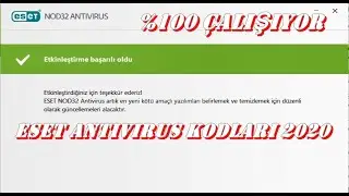 ESET | TAM SÜRÜM NASIL YAPILIR | 2020 KODLAR | %100 ÇALIŞIYOR