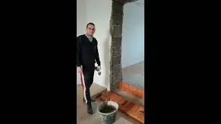 Кладка камина из кирпича. #1