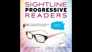 Progressive power reading glasses Sightline P302