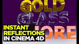 How to render Fast and Instant Reflections in Cinema 4d - C4D Material Environment