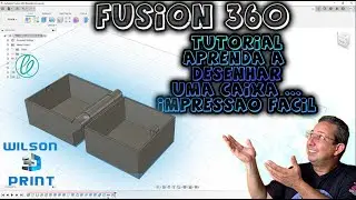 TUTORIAL - APRENDA A DESENHAR UMA CAIXA COM DOBRADIÇA - IMPRESSÃO FÁCIL