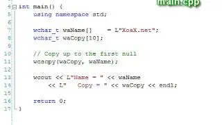 C plus plus Console Lesson 45   Using Wide Char Array Strings