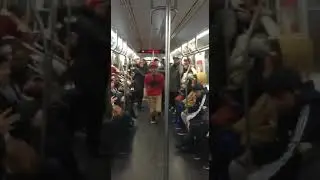 Dance in metro train