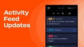 ACTIVITY FEED UPDATES!