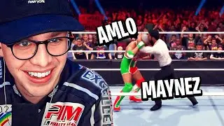 MAYNEZ vs AMLO en WWE 🥊