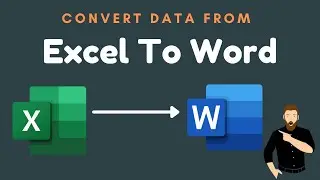 Easy & Simple Way To Convert Excel To Word | Insert Excel Table To Word in 2016, 2007, 2019, 2008