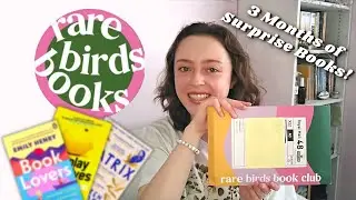 I Got A Mystery Book Subscription for 3 Months! (Rare Birds Books) || thepretentiouspoet