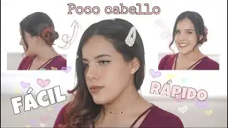 ¿Cómo peinar poco cabello? Peinados para POCO cabello y fino (FÁCILES y Sin extensiones)