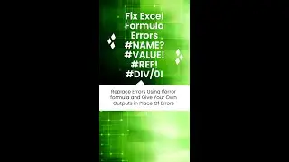 How To Fix Excel Formula Errors 