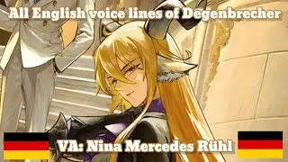 [Arknights] Degenbrecher's EN voice lines!