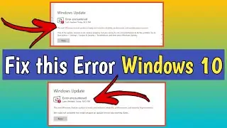 How to fix windows update not working problem fix | Fix Error encountered windows 10