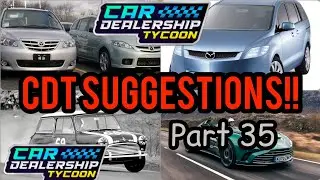 cars I would love to see added to car dealership tycoon Roblox part 35