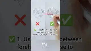 How to draw anime face eyes and mouth side view for beginners Do and Don't #howtodrawanime