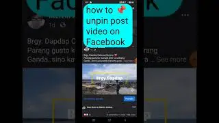 how to unpin 📌 video post on your Facebook wall