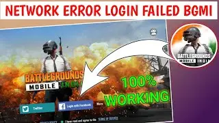 BGMI 1.7 LOGIN PROBLEM || Network Error Login Failed Please Check Your Network Settings BGMI