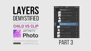 Affinity Photo - LAYERS DEMYSTIFIED: CHILD layers vs CLIPPING layers (Part 3)