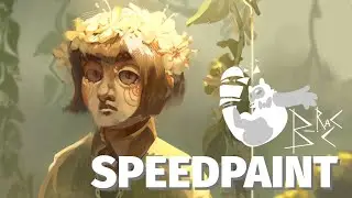 chara in the garden - [ speedpaint ]