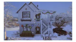 Новогодний дом у моря | Строительство Sims 4