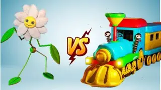 Flower  Vs 🚂🚋🚃🚋🚃🚋🚃 = ??. || Poppy playtime animation.