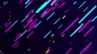 Rounded Neon Red and Blue lines Background Looped Animation