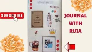 journal with me | strong women scrapbook | ASMR #relaxing Journaling  #ASMR [no talking]