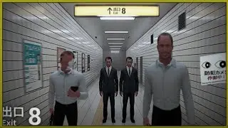 Me cagando de susto procurando a saída de uma estação de trem japonesa 💀 - (Exit 8 Parte 1) 🎱